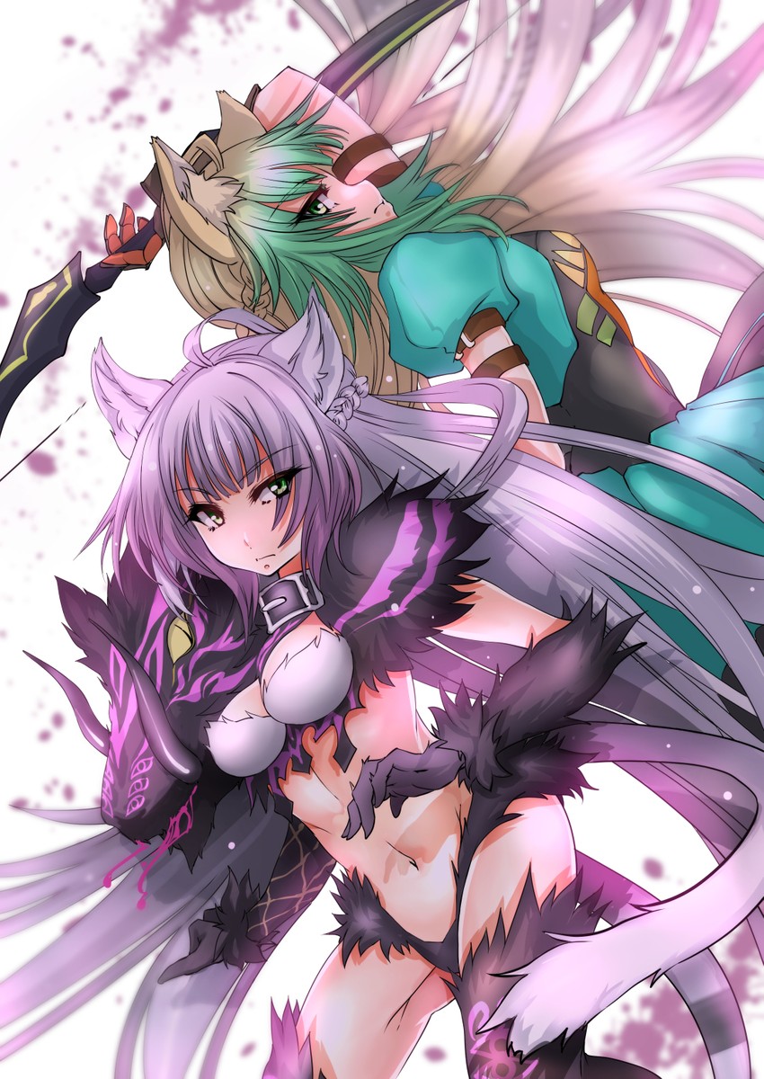 atalanta and atalanta alter (fate and 2 more) drawn by haku_(grimjin)