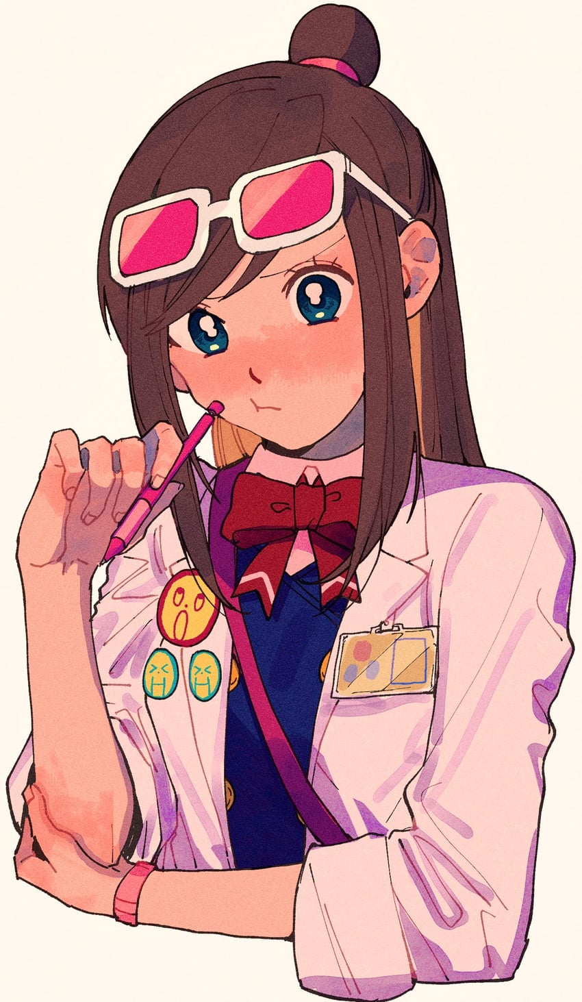 ema skye (ace attorney and 1 more) drawn by beachricefield