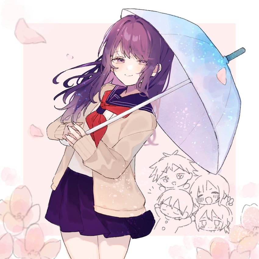 kubo nagisa and shiraishi junta (kubo-san wa mob wo yurusanai) drawn by asari_0531