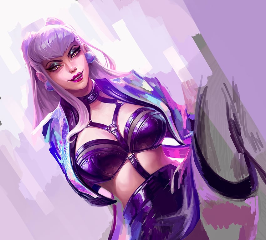 evelynn and k/da all out evelynn (league of legends) drawn by niczrandomarts