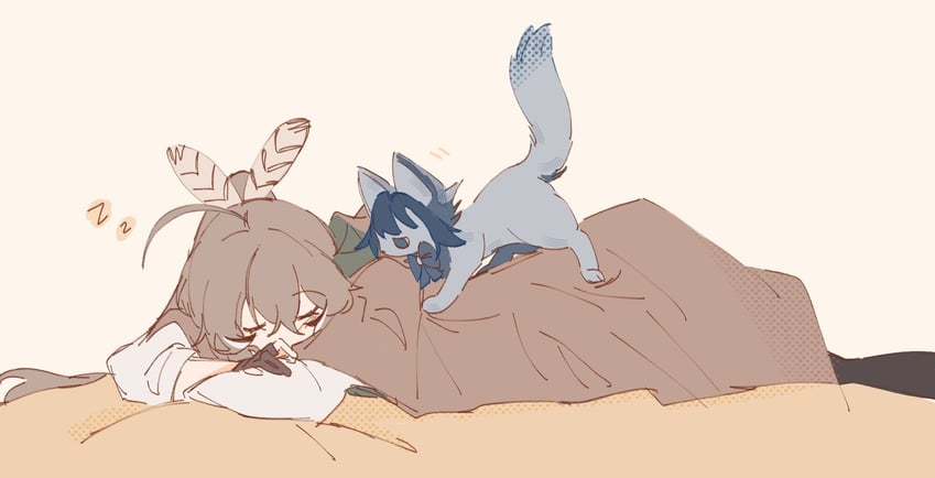 ouro kronii and nanashi mumei (hololive and 1 more) drawn by canvas0911