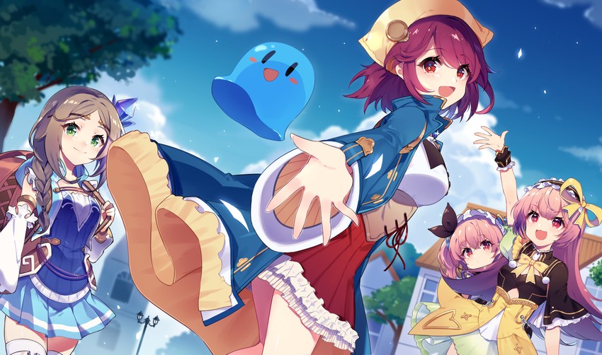 sophie neuenmuller, firis mistlud, puni, suelle malen, and lydie malen (atelier and 3 more) drawn by sharlorc