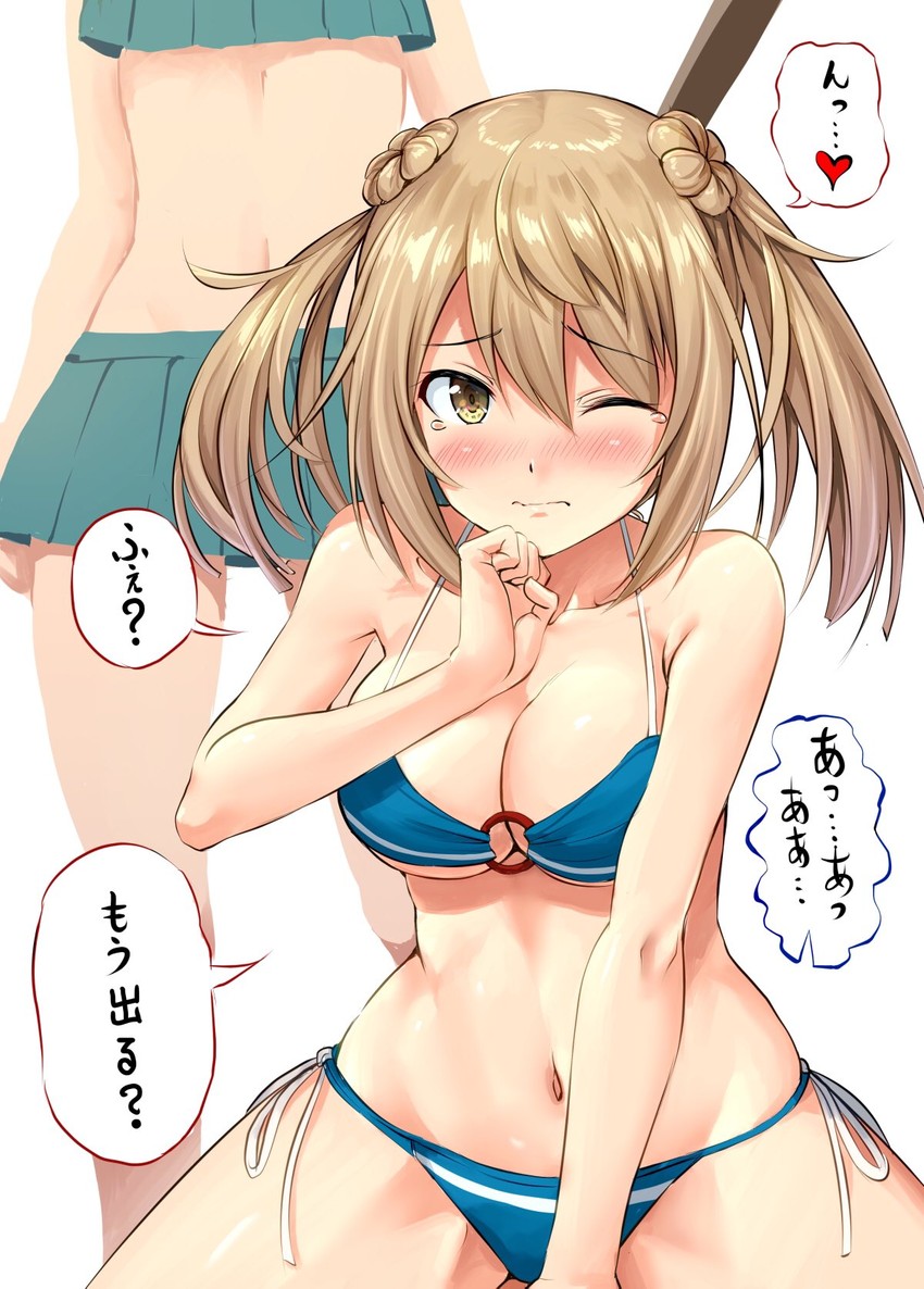 kasumi, michishio, and kasumi kai ni (kantai collection) drawn by ichikawa_feesu