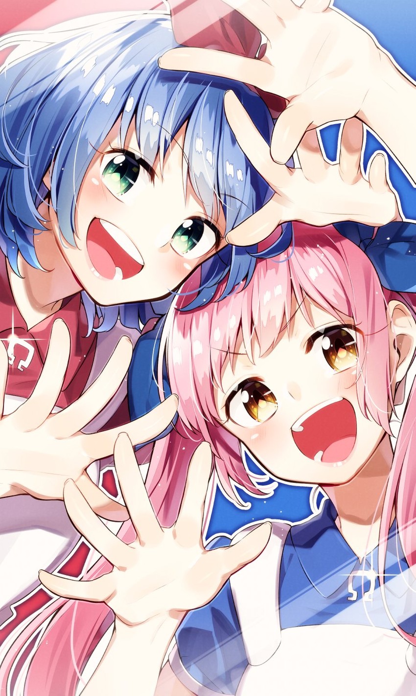 omega rio and omega ray (omega sisters) drawn by sakuragi_ren