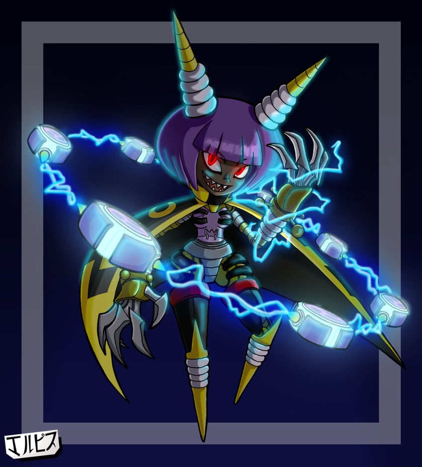 dynatron (mighty no. 9) drawn by jackintaro