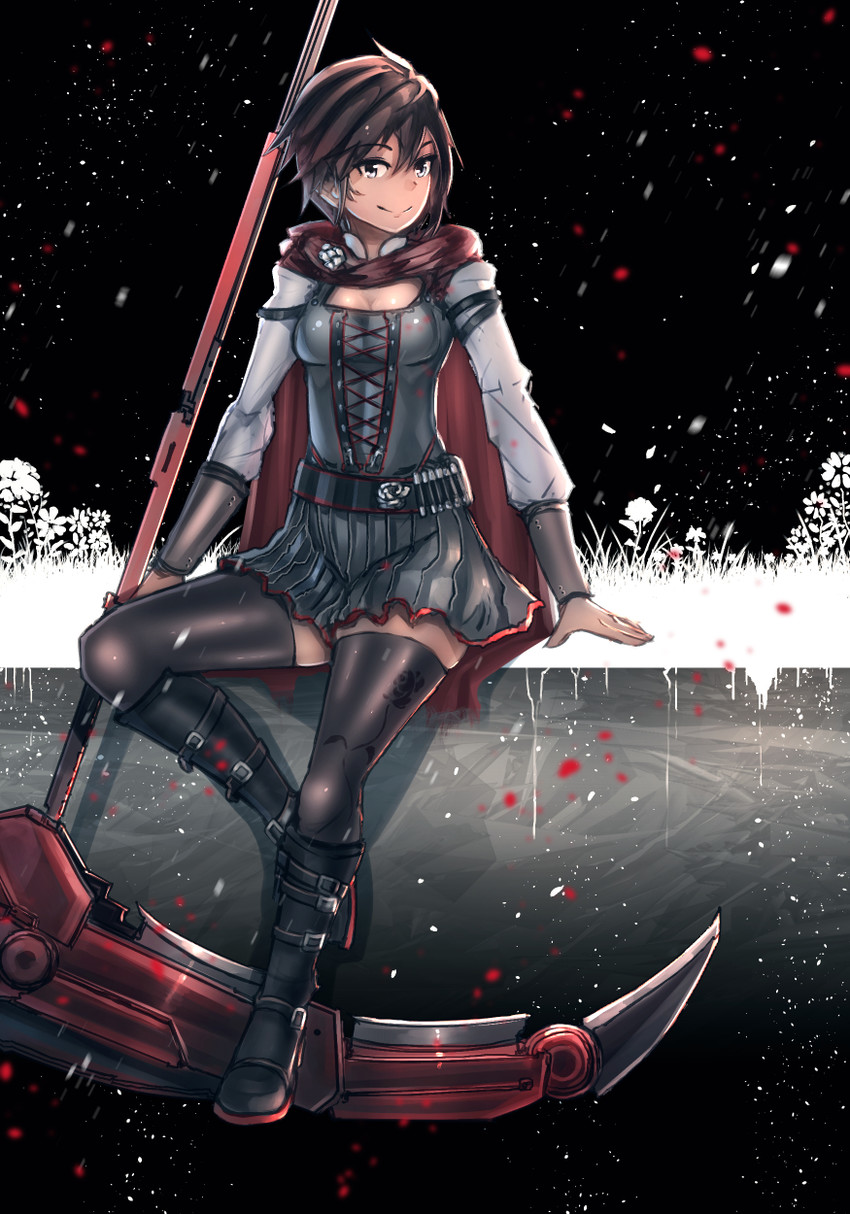 ruby rose (rwby) drawn by advarcher