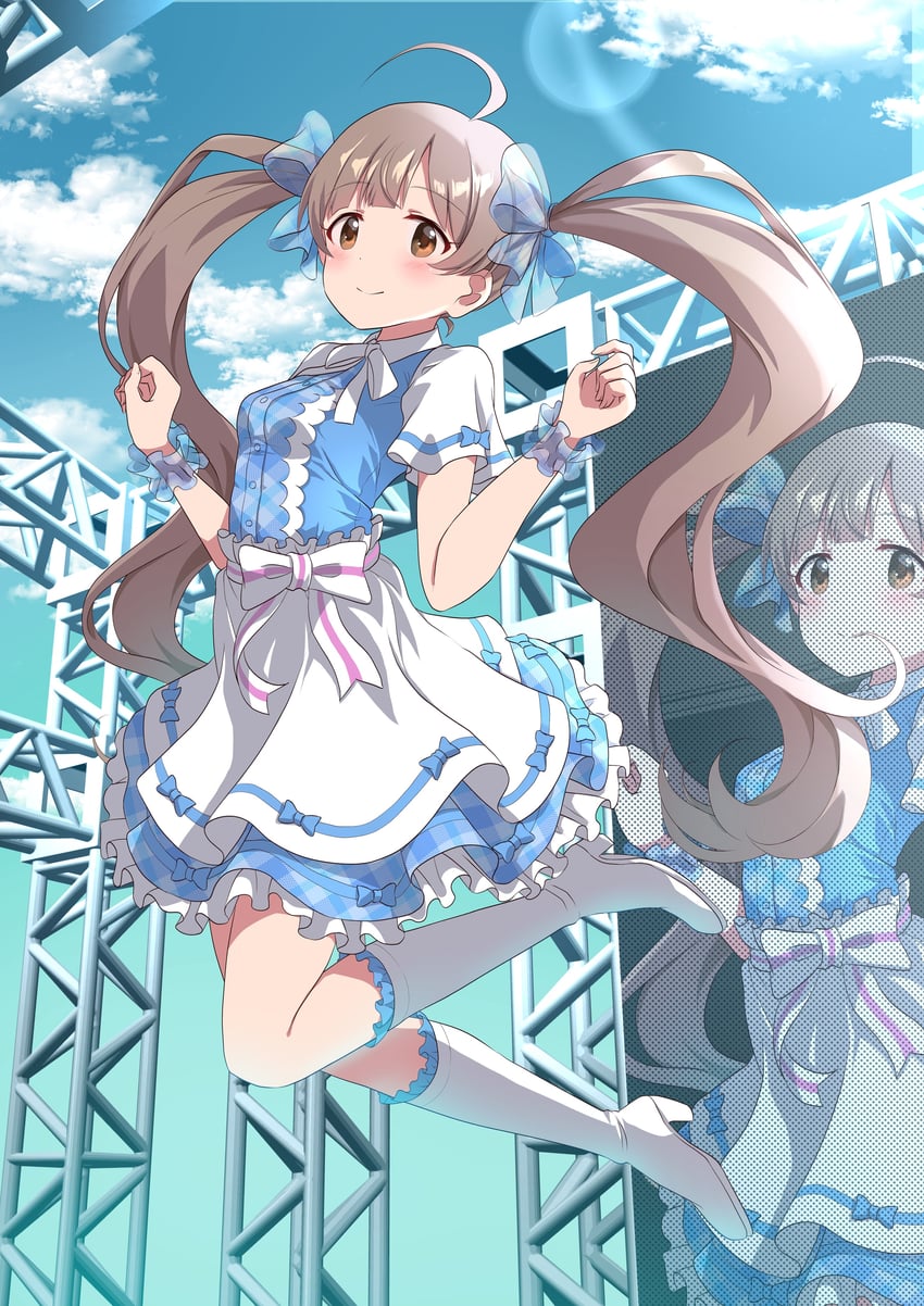 hakozaki serika (idolmaster and 1 more) drawn by yukipo_p