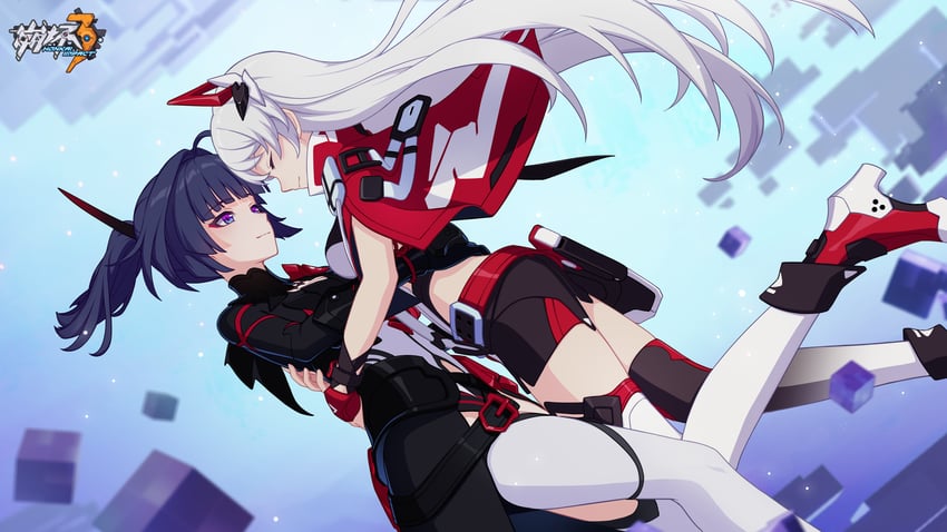 kiana kaslana and raiden mei (honkai and 1 more)