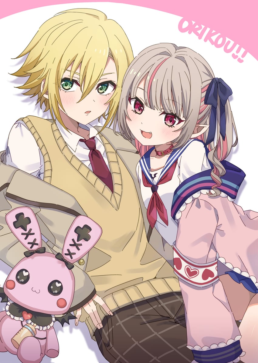 makaino ririmu and uzuki kou (nijisanji) drawn by meroriimu