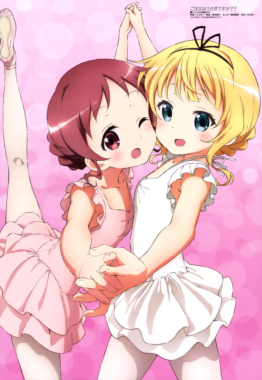 kirima syaro and natsu megumi (gochuumon wa usagi desu ka? and 1 more) drawn by koriron