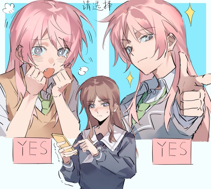 chihaya anon and nagasaki soyo (bang dream! and 1 more) drawn by shiba257