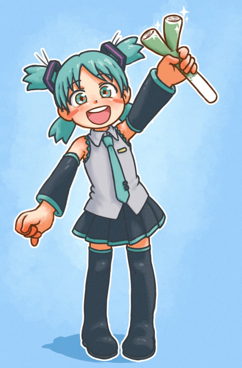 hatsune miku and koiwai yotsuba (vocaloid and 1 more) drawn by beachepisode
