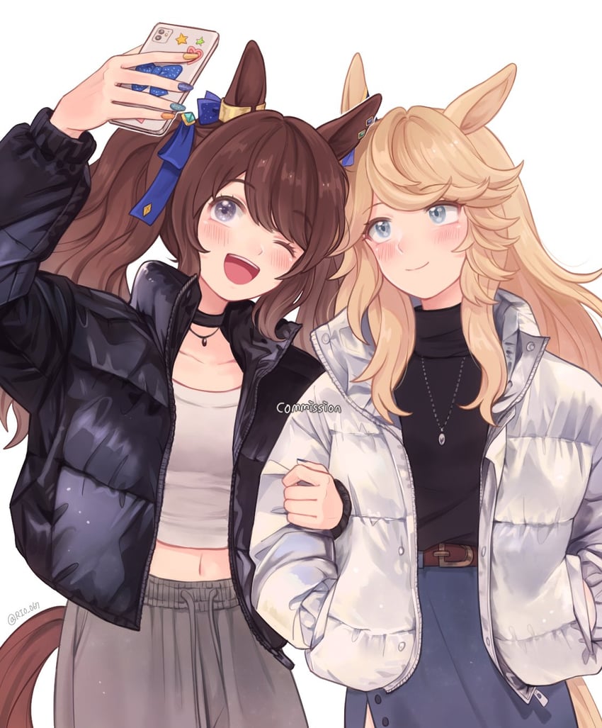 gold city and tosen jordan (umamusume) drawn by rio_(rio_067)