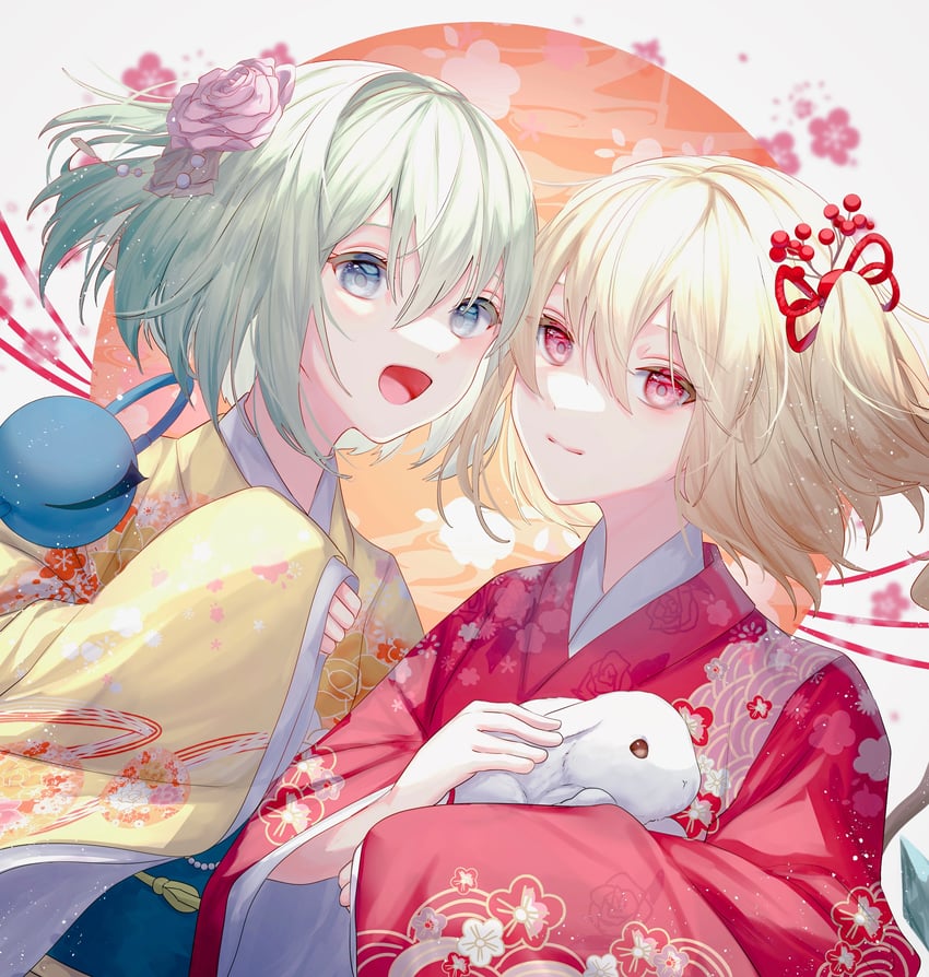 flandre scarlet and komeiji koishi (touhou) drawn by batory_ken