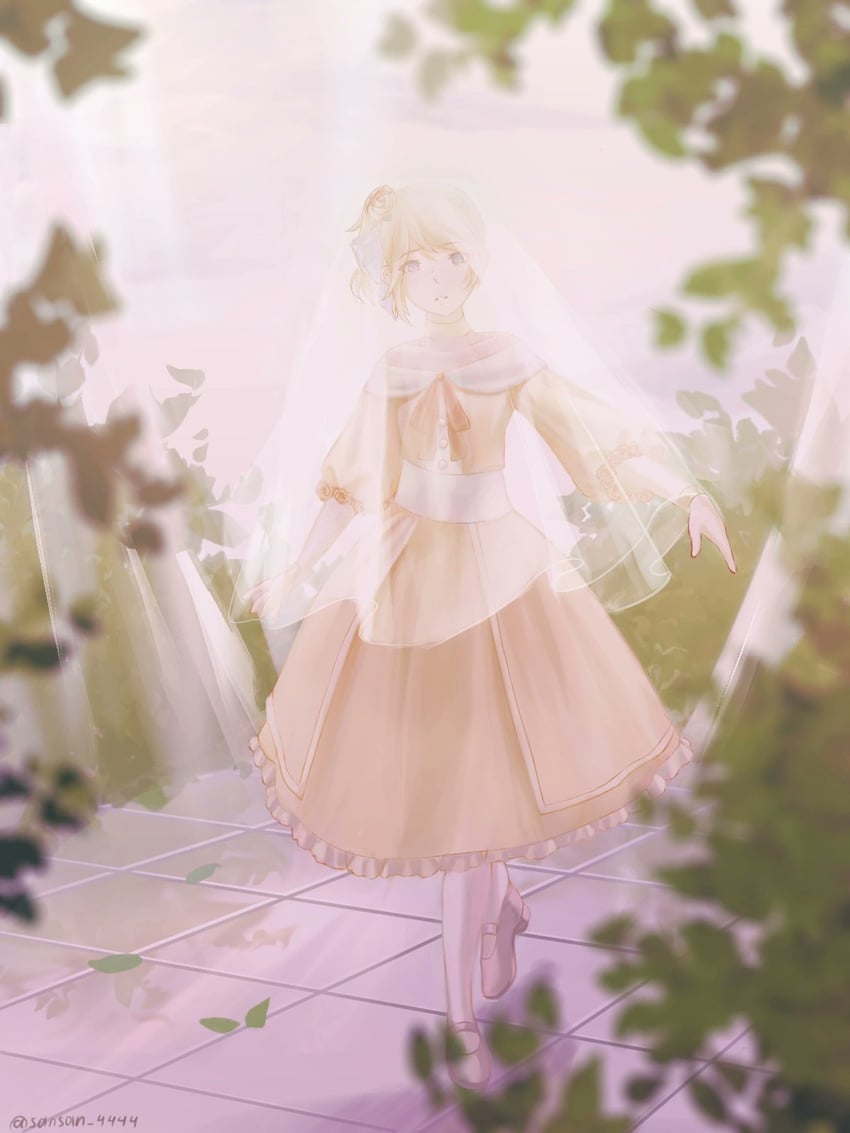 kagamine rin and rin chan (vocaloid and 2 more) drawn by sansan_4444