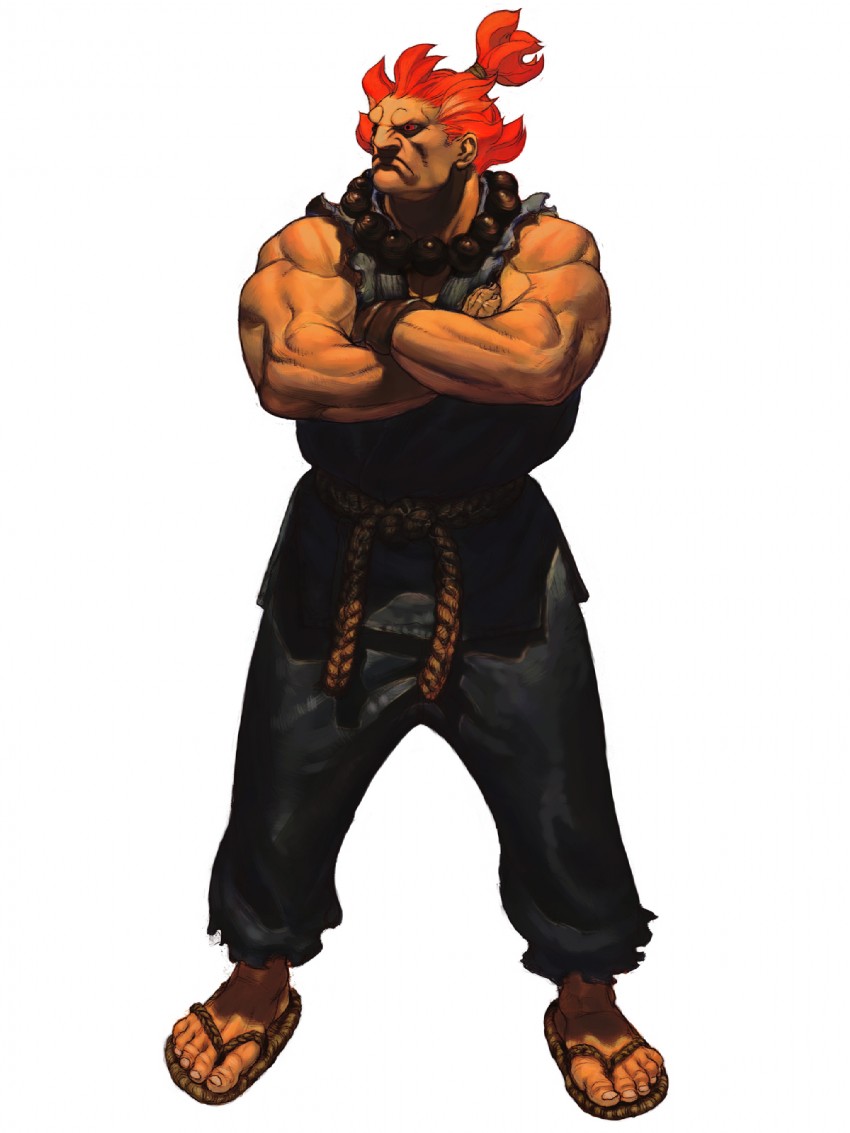 akuma (street fighter and 1 more) drawn by ikeno_daigo