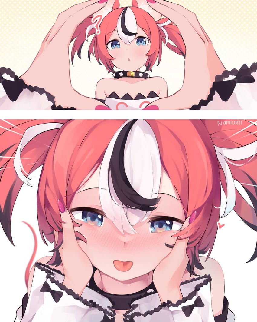 hakos baelz and irys (hololive and 1 more) drawn by namiorii