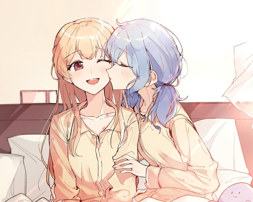 matsubara kanon and shirasagi chisato (bang dream!) drawn by kyudoli