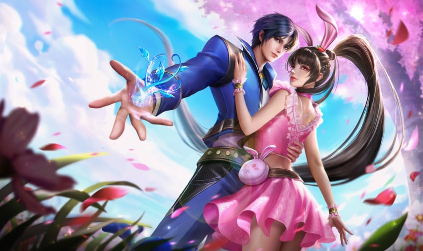 xiao wu and tang san (douluo dalu) drawn by hongdou_maji
