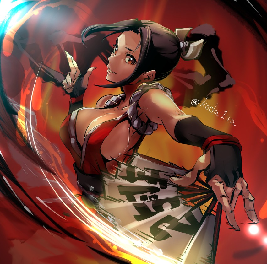 shiranui mai (the king of fighters and 1 more) drawn by koda1ra