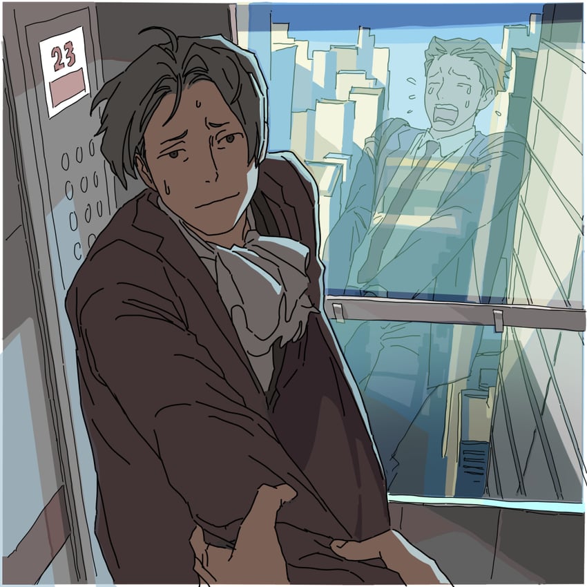 phoenix wright and miles edgeworth (ace attorney) drawn by jibog1043588
