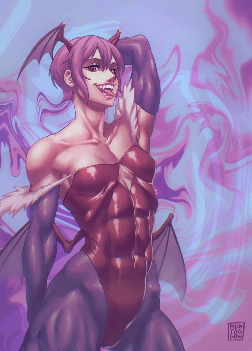 lilith (darkstalkers) drawn by yozamontag