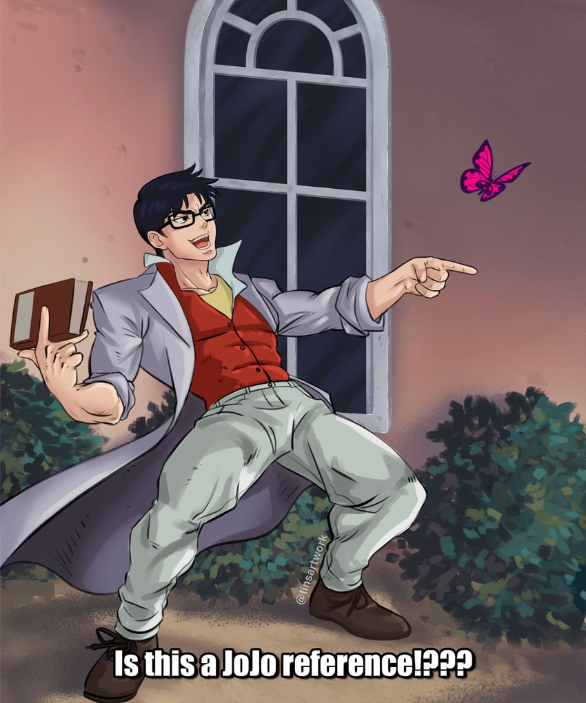 katori yuutarou (jojo no kimyou na bouken and 2 more) drawn by martin_patino