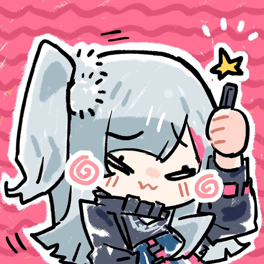 mdr and kuro (girls' frontline and 1 more) drawn by cui_pi_zha_xia_qiu