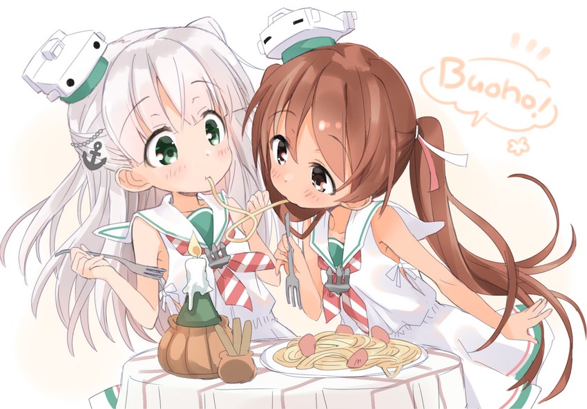 libeccio and maestrale (kantai collection and 1 more) drawn by hizuki_yayoi