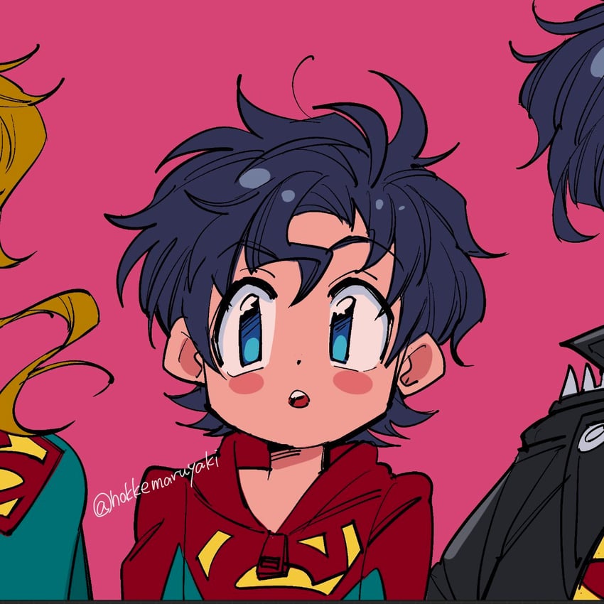 superboy and jonathan kent (dc comics and 1 more) drawn by hokkemaruyaki