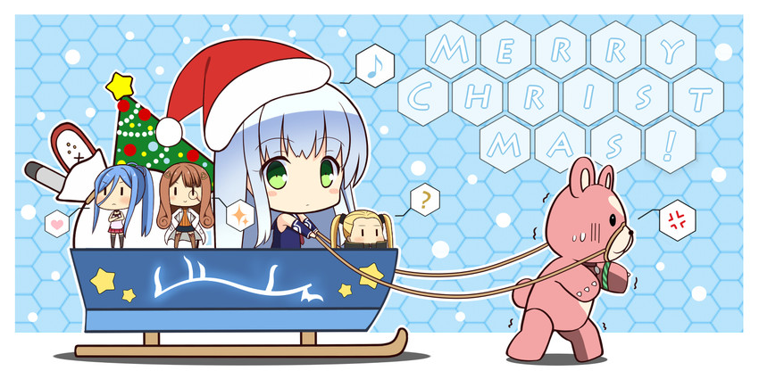 takao, iona, haruna, kirishima, yotarou, and 2 more (aoki hagane no arpeggio) drawn by chitose_kiri