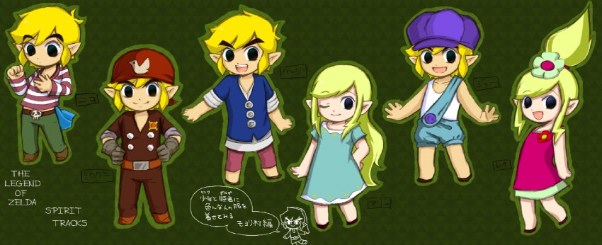link, princess zelda, and toon link (the legend of zelda and 1 more) drawn by nekomaru_(1177027)