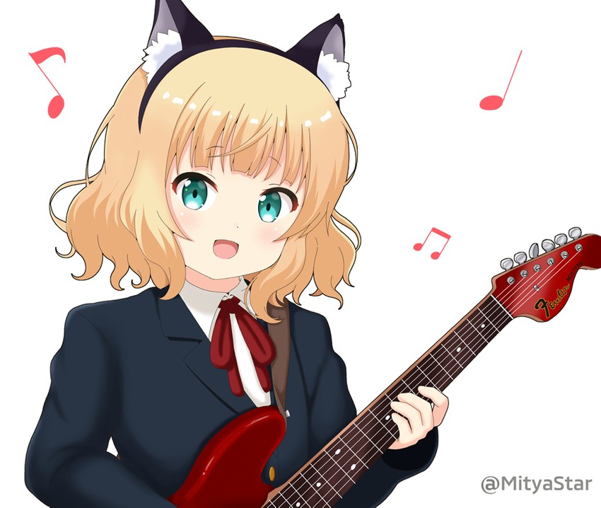 nakano azusa and kirima syaro (k-on! and 1 more) drawn by mitya