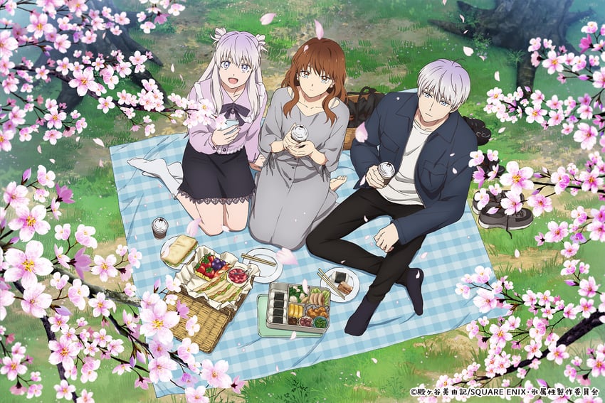 fuyutsuki mio, himuro yukiya, and yukimin (koori zokusei danshi to cool na douryou joshi)