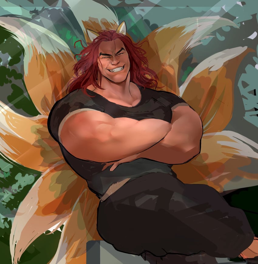 hanma yujiro (grappler baki and 1 more) drawn by infestedcake