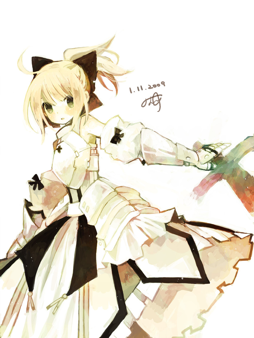 artoria pendragon and saber lily (fate and 1 more) drawn by kashiwaba_hisano