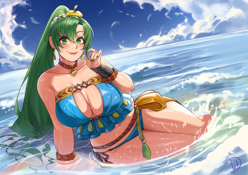 lyn (fire emblem and 2 more) drawn by deliciousbrain