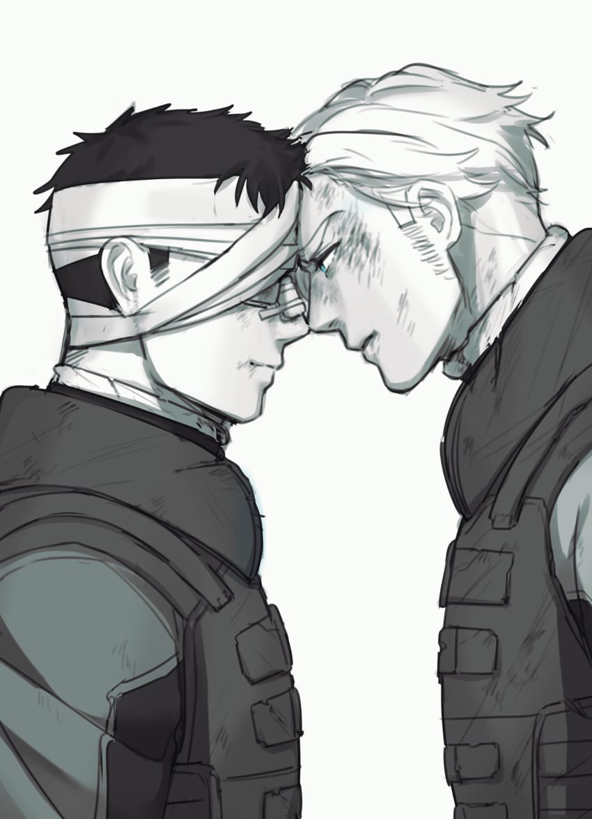 ao isami and lewis smith (yuuki bakuhatsu bang bravern) drawn by yuzuki_(hmr813k)