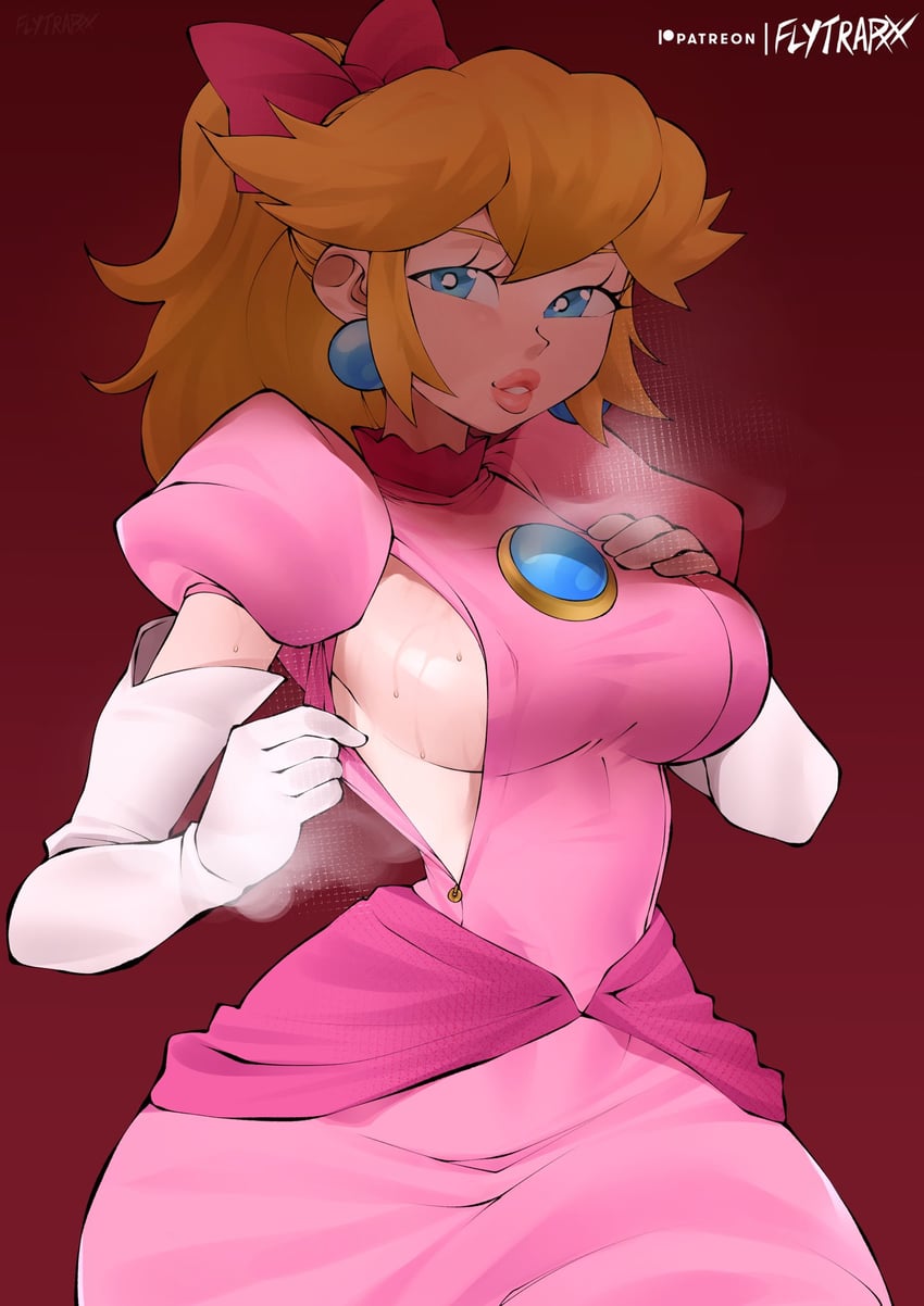 princess peach (mario and 1 more) drawn by flytrapxx
