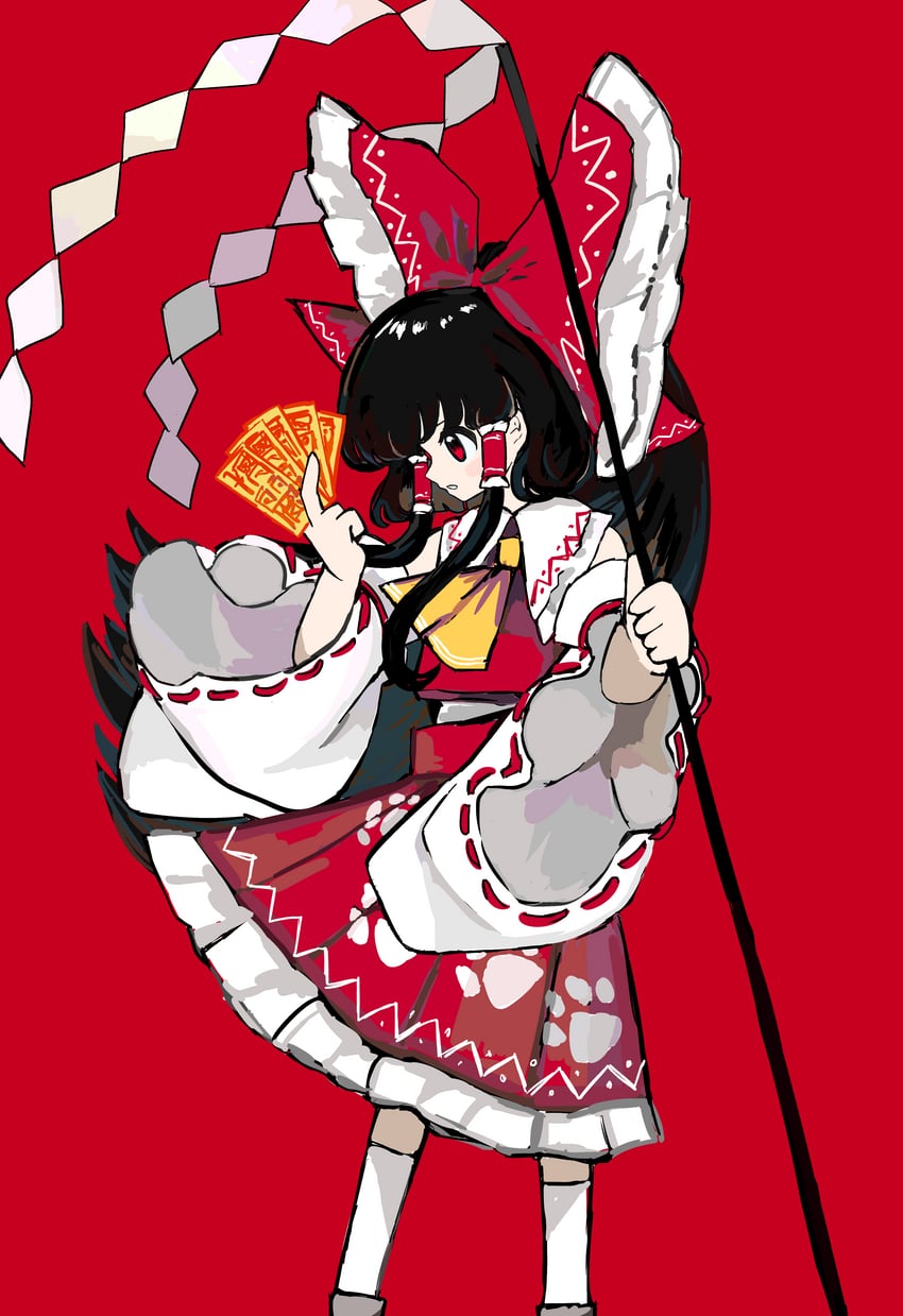 hakurei reimu (touhou and 1 more) drawn by neruzou