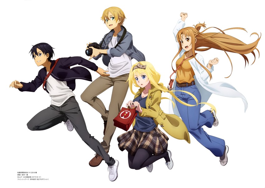 asuna, kirito, alice zuberg, and eugeo (sword art online and 1 more)