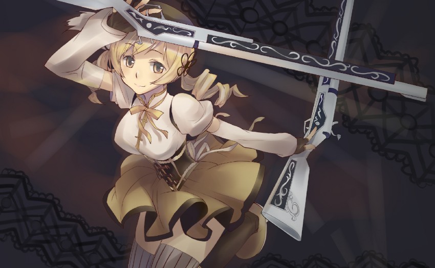 tomoe mami (mahou shoujo madoka magica) drawn by koma_(qqq111)