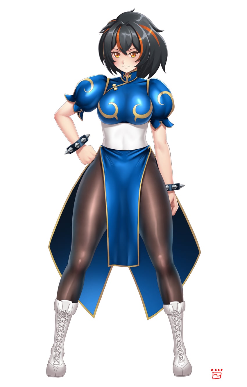 chun-li and zhu yuan (zenless zone zero and 1 more) drawn by finalcake