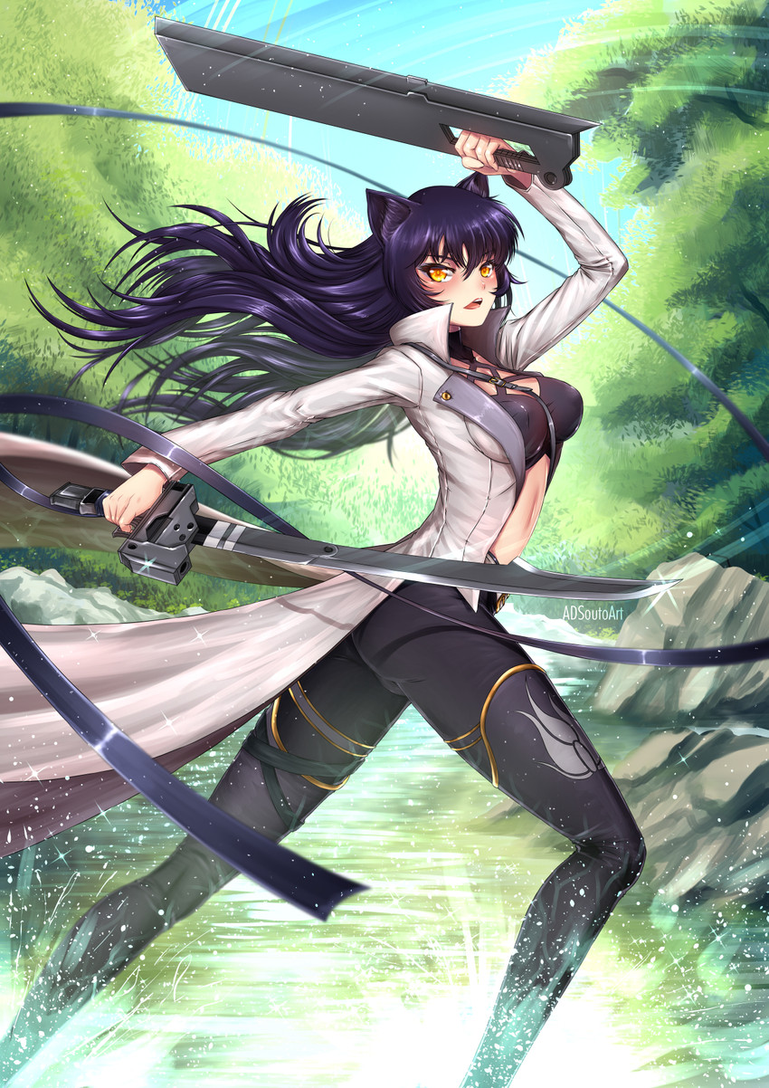 blake belladonna (rwby) drawn by adsouto