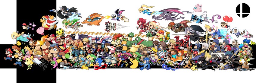 link, pikachu, princess zelda, cloud strife, pyra, and 100 more (pokemon and 67 more) drawn by mike_luckas