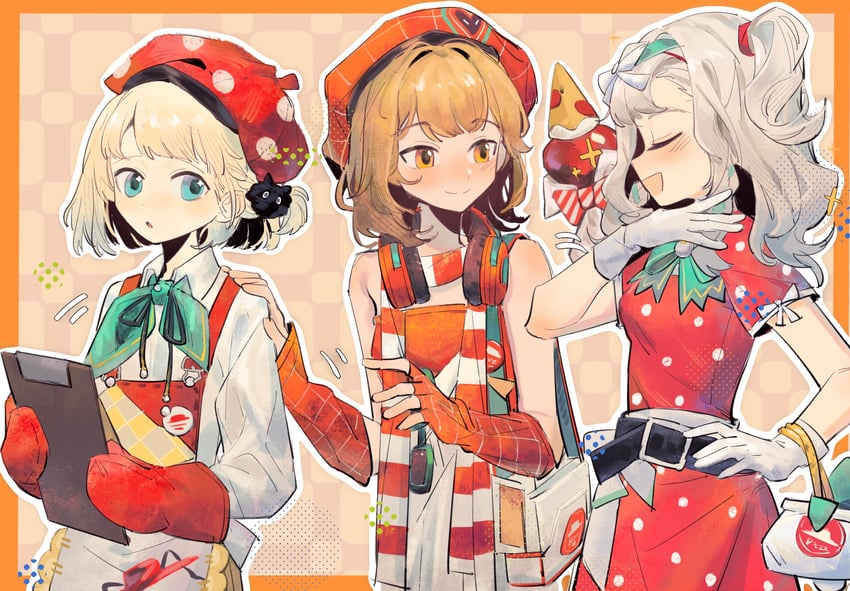 apple, matilda bouanich, ezra theodore, and regulus (reverse:1999 and 1 more) drawn by yi_ge_shijie