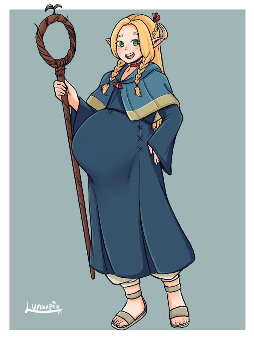 marcille donato (dungeon meshi) drawn by lunarpix_(artist)