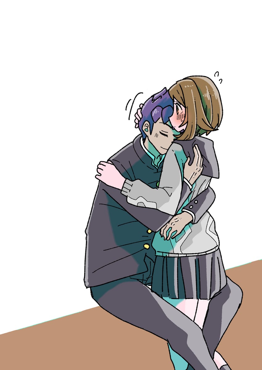 gloria and hop (pokemon and 1 more) drawn by yamadada07
