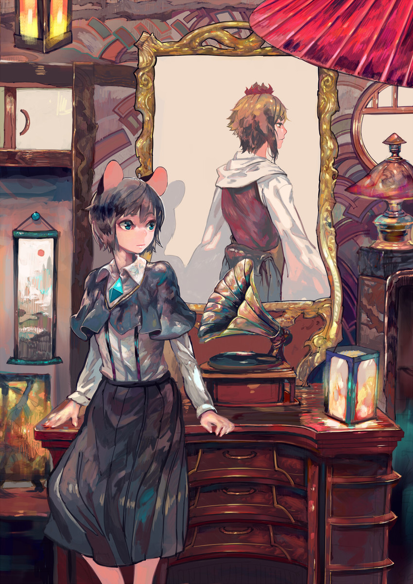 nazrin and toramaru shou (touhou) drawn by onion_(onion_and_pi-natto)