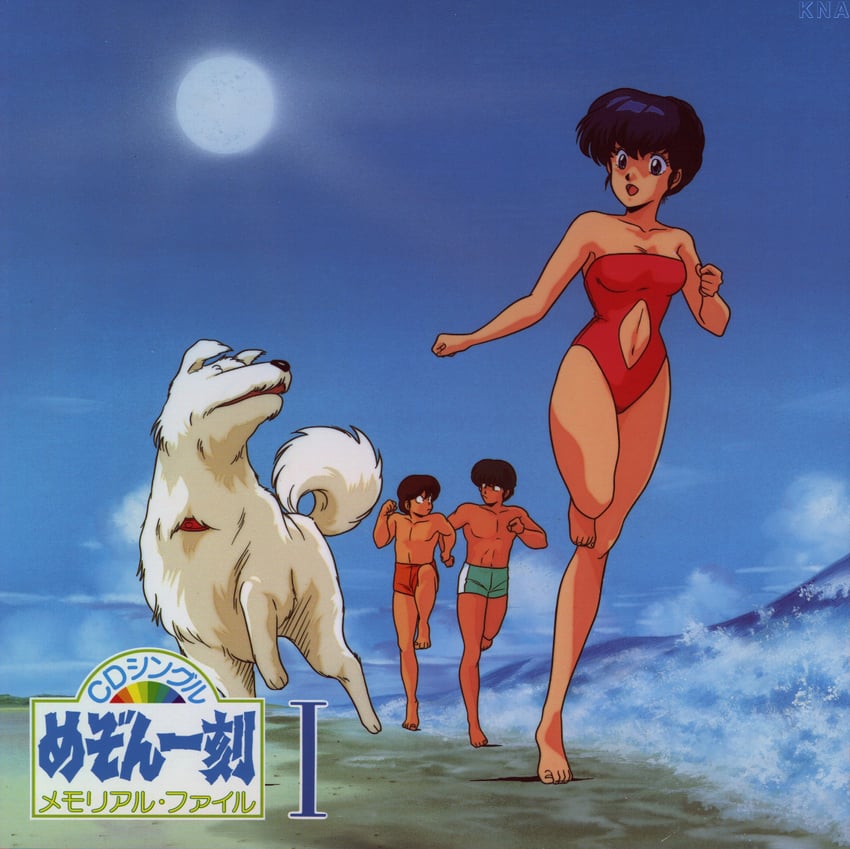 otonashi kyouko, godai yuusaku, and mitaka shun (maison ikkoku) drawn by moriyama_yuji